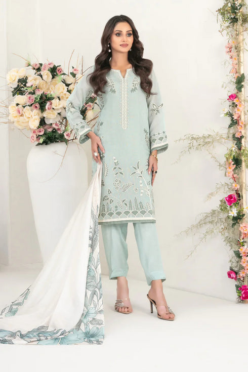 Tawakkal Embroidered Cotton Khaddi Suit D-2063