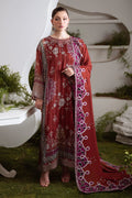 Nureh Printed Chiffon Suit AM-24