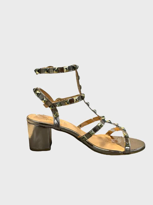 Rose Gold Ankle Strap Heel BS-7