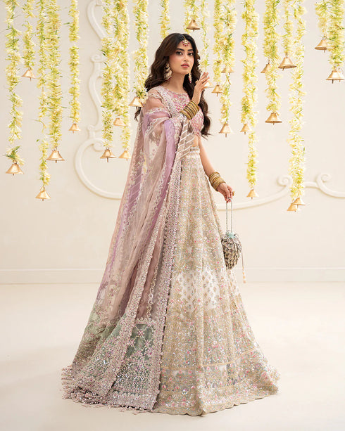 Faiza Saqlain Embroidered Net Suit Suzan