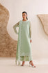 Farasha Embroidered Chiffon Suit Pastel Mint