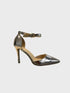 Rose Gold Ankle Strap Heel 221
