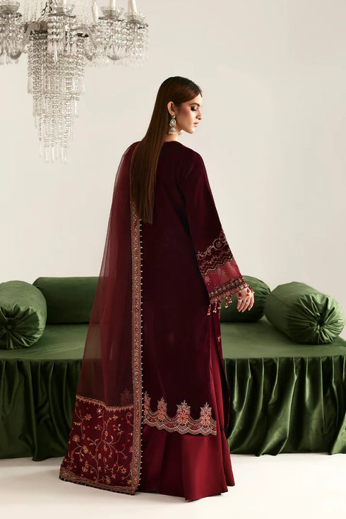 Emaan Adeel Embroidered Velvet Suit NADIRA