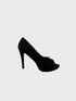 Black Suede Heel 12926