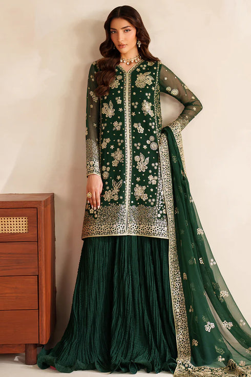 Farasha Embroidered Chiffon Suit Silken Glow