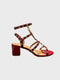 Red Patent Ankle Strap Heel BS-7