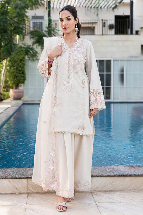 Zahra Rubab Embroidered Cotton Suit ZR-2536 | CRYSTAL