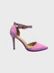 Pink Patent Ankle Strap Heel 221