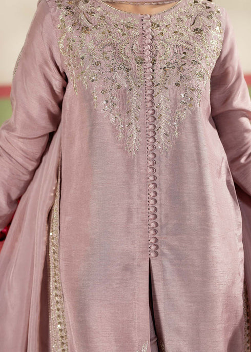 Zarqun Embroidered Raw Silk 3PC Suit 25102A