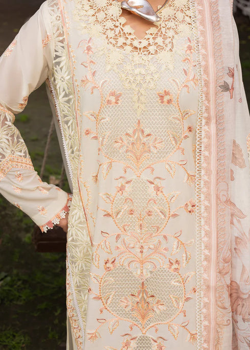Zarqun Embroidered Lawn 3PC Suit 2613-B