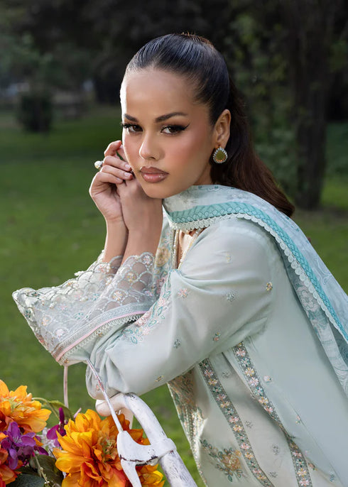 Zarqun Embroidered Lawn 3PC Suit 2615-A