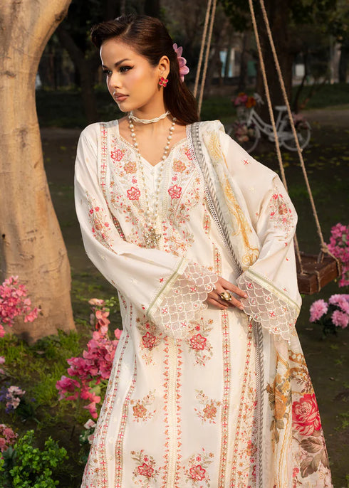 Zarqun Embroidered Lawn 3PC Suit 2615-B