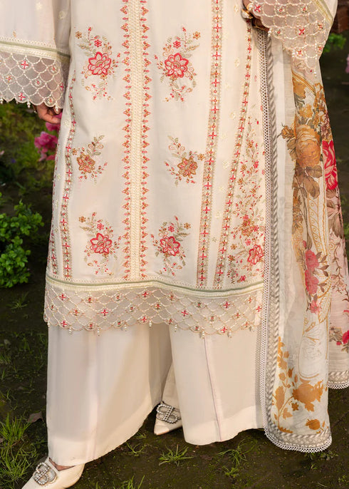 Zarqun Embroidered Lawn 3PC Suit 2615-B
