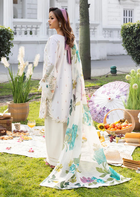 Zarqun Embroidered Lawn 3PC Suit 2616-B