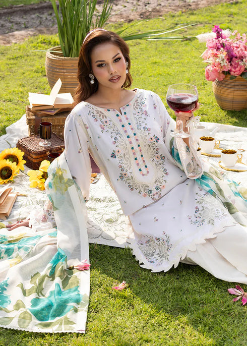 Zarqun Embroidered Lawn 3PC Suit 2616-B