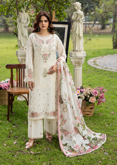 Zarqun Embroidered Lawn 3PC Suit 2617-B