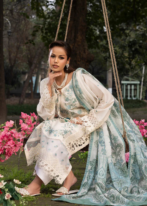 Zarqun Embroidered Lawn 3PC Suit 2618-B