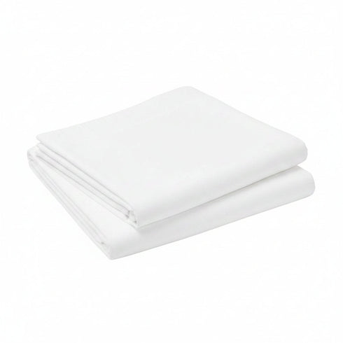 Cot Bed Sheets Super Soft Breathable Polycotton Fitted Sheet - White