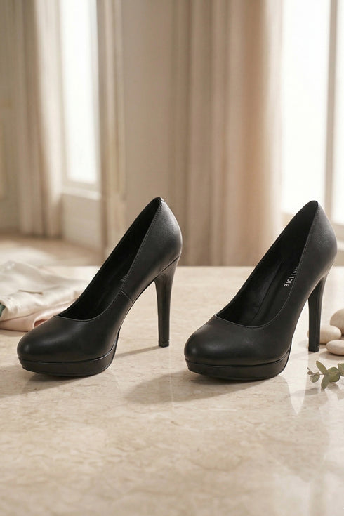 Black Matte Heel 12925