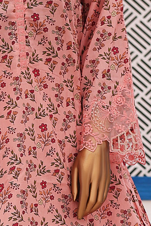 Bin Saeed Embroidered Printed Lawn 3 Piece BS-91