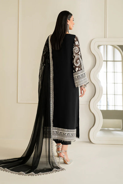 Baroque Embroidered Chiffon Suit UF-4158