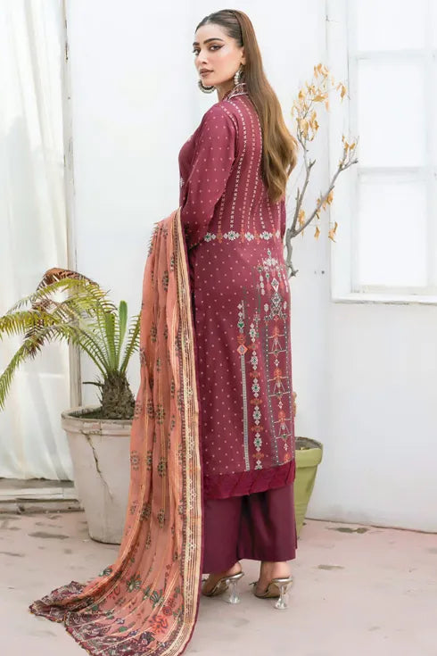 Munira Embroidered Lawn 3 Piece Suit MSL104