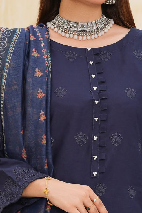 Dynia's By Bin Saeed Embroidered Chickenkari Lawn Suit BS-104