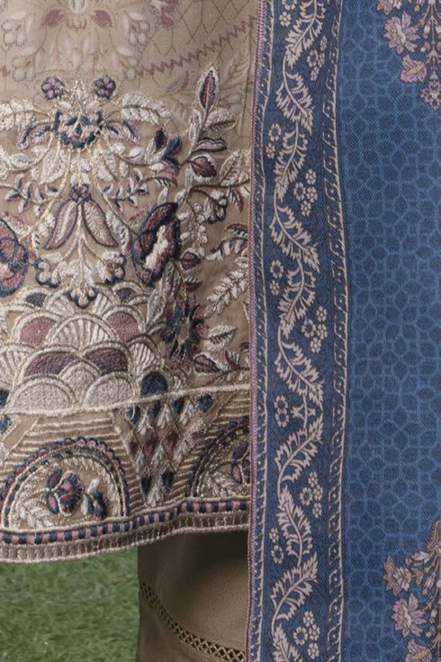 Soni Embroidered Dhanak 3 Piece Suit SD-15