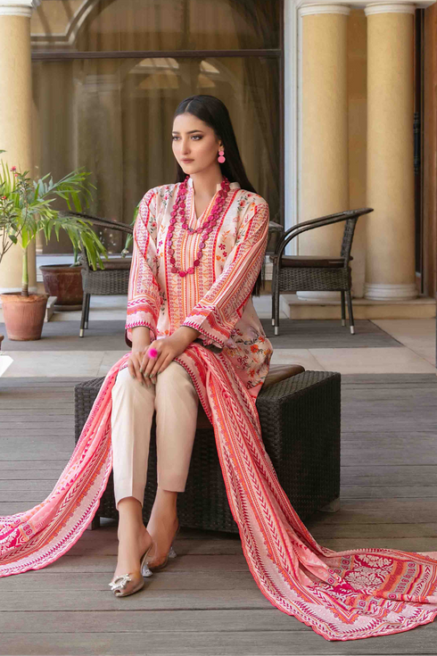 Tawakkal Digital Printed Lawn Suit D-1498