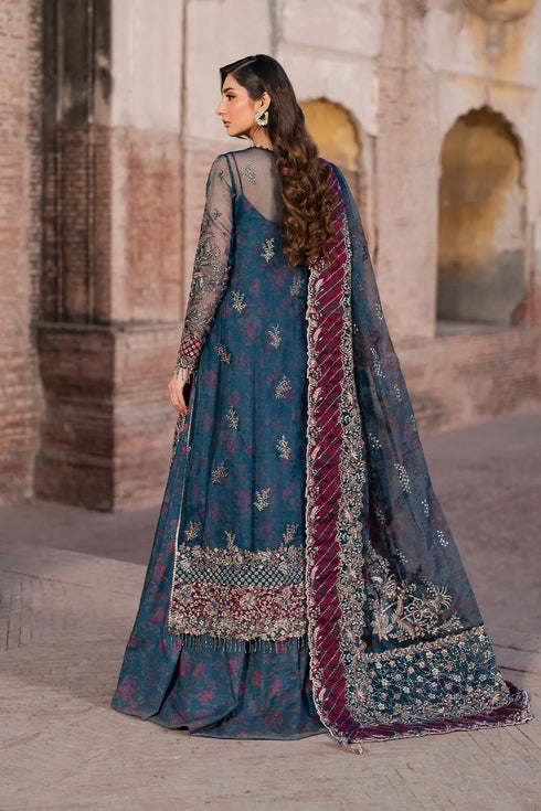 Iznik Embroidered Chiffon 3 Piece Suit ILC-03