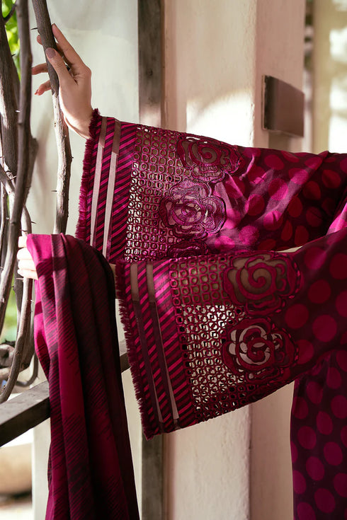 Baroque Embroidered viscose Suit UF-762