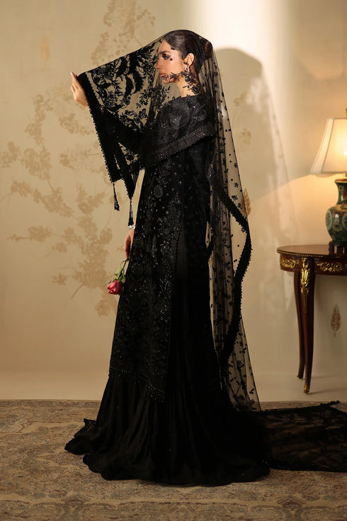 Barqoue Embroidered Velvet Suit UF-4320