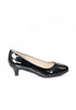 Women Unisex Low Kitten Black Paintent Heel G20 Plus
