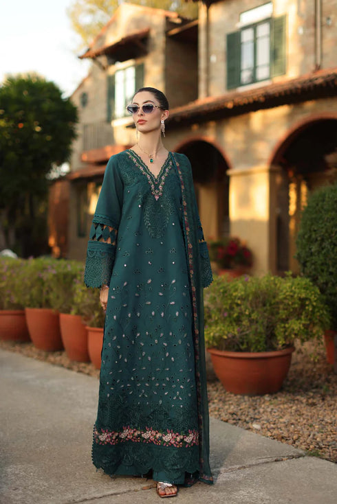Noor By Saadi Asad Lawn 3 Piece Suit D6-A-Zelina