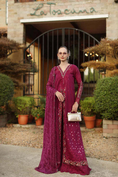 Noor By Saadi Asad Lawn 3 Piece Suit D6 - A - Zelina
