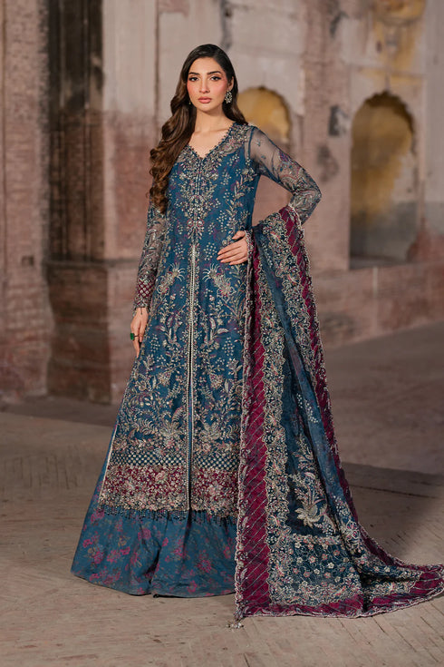 Iznik Embroidered Chiffon 3 Piece Suit ILC-03