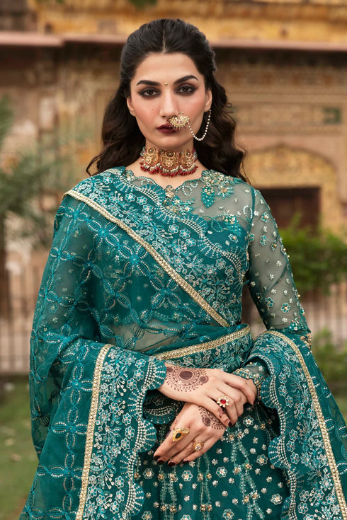 Akbar Aslam Embroidered Organza Suit Gulnar