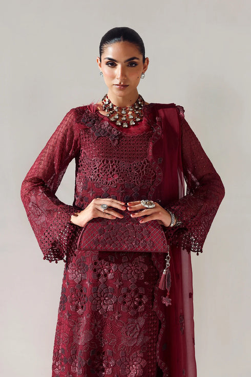 Alizeh Embroidered Chiffon Suit AF-BCH-2200-RIKA MAROON