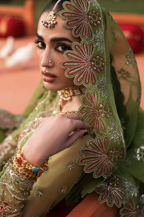 Akbar Aslam Embroidered Organza Suit Ambenrin