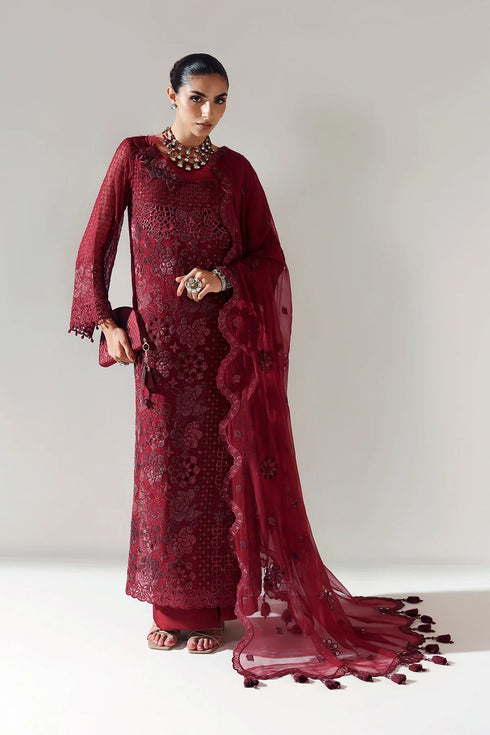 Alizeh Embroidered Chiffon Suit AF-BCH-2200-RIKA MAROON