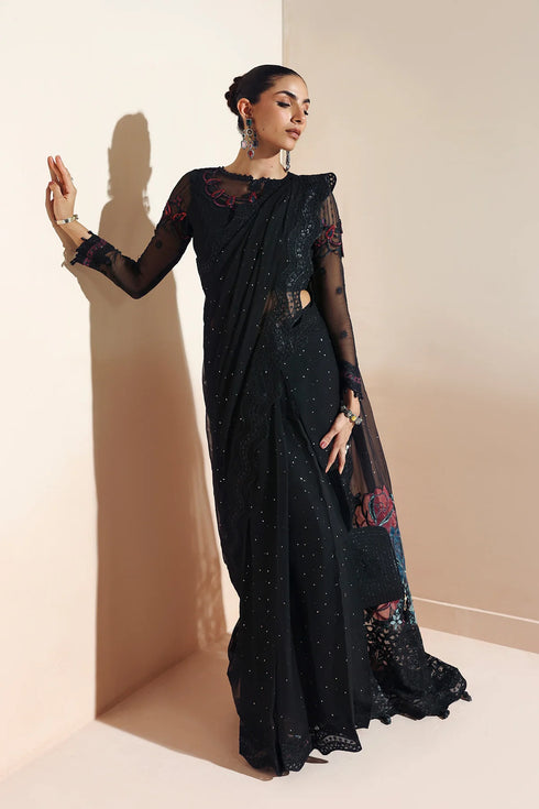 Alizeh Embroidered Chiffon Sari AF-BCH-2206-MEERAB