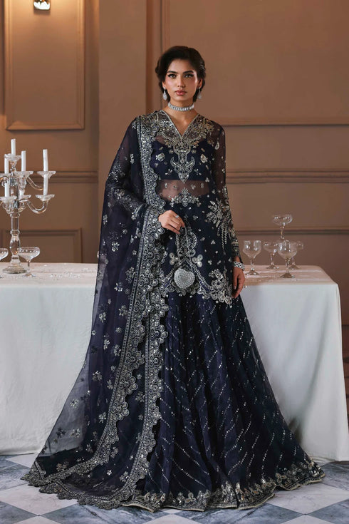 Akbar Aslam Embroidered Organza Suit Zarpari
