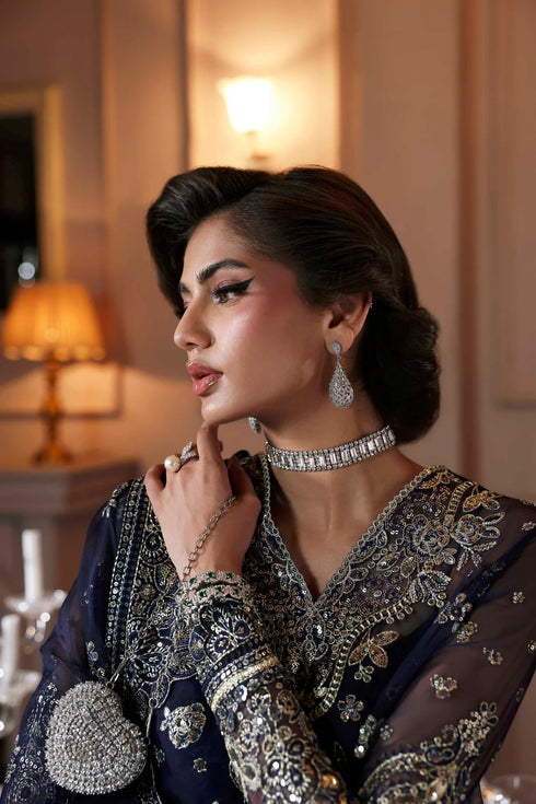 Akbar Aslam Embroidered Organza Suit Zarpari