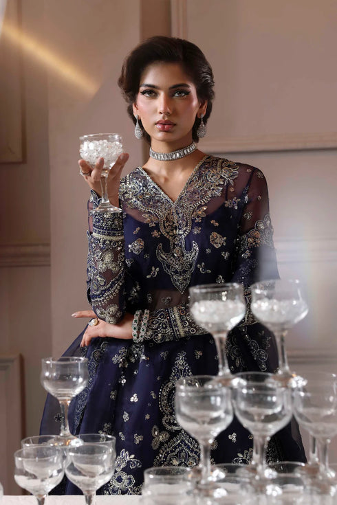 Akbar Aslam Embroidered Organza Suit Zarpari