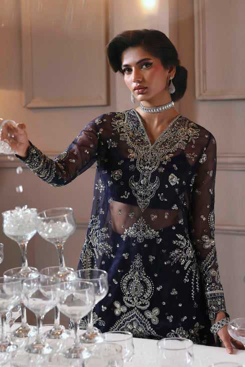 Akbar Aslam Embroidered Organza Suit Zarpari