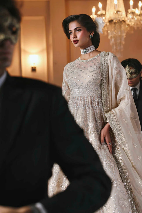 Akbar Aslam Embroidered Organza Suit Gulnisa