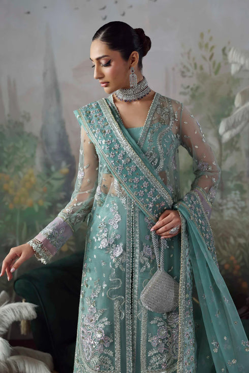 Akbar Aslam Embroidered Net Suit Shahnaz