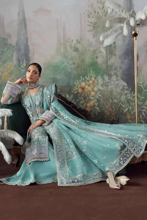 Akbar Aslam Embroidered Net Suit Shahnaz