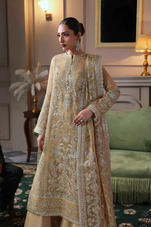 Akbar Aslam Embroidered Organza Suit Tajmeen