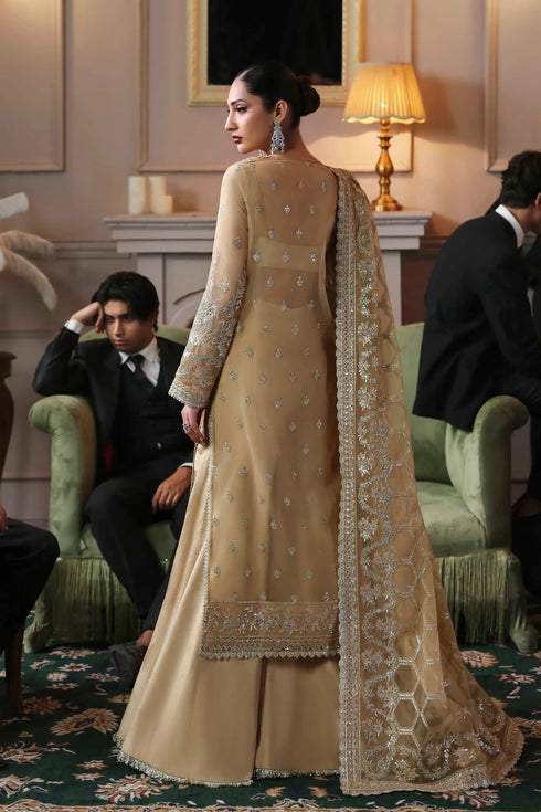 Akbar Aslam Embroidered Organza Suit Tajmeen